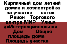 Кирпичный дом.летний домик и хозпостройка на участке 6.9 соток › Район ­ Торгового центра МИР › Улица ­ улИнтернациональная › Дом ­ 0 › Общая площадь дома ­ 91 › Площадь участка ­ 7 › Цена ­ 3 984 000 - Ставропольский край, Железноводск г. Недвижимость » Дома, коттеджи, дачи продажа   